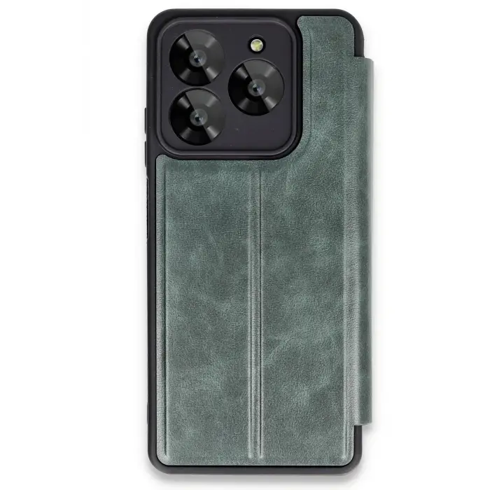 Lopard General Mobile Era 30 Kılıf Flip Cover - Koyu Yeşil
