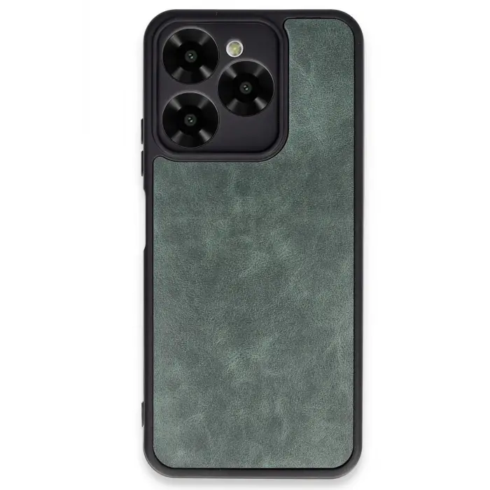 Lopard General Mobile Era 50 Kılıf Aras Deri Kapak - Koyu Yeşil