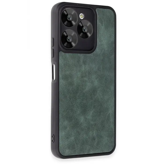 Lopard General Mobile Era 50 Kılıf Aras Deri Kapak - Koyu Yeşil