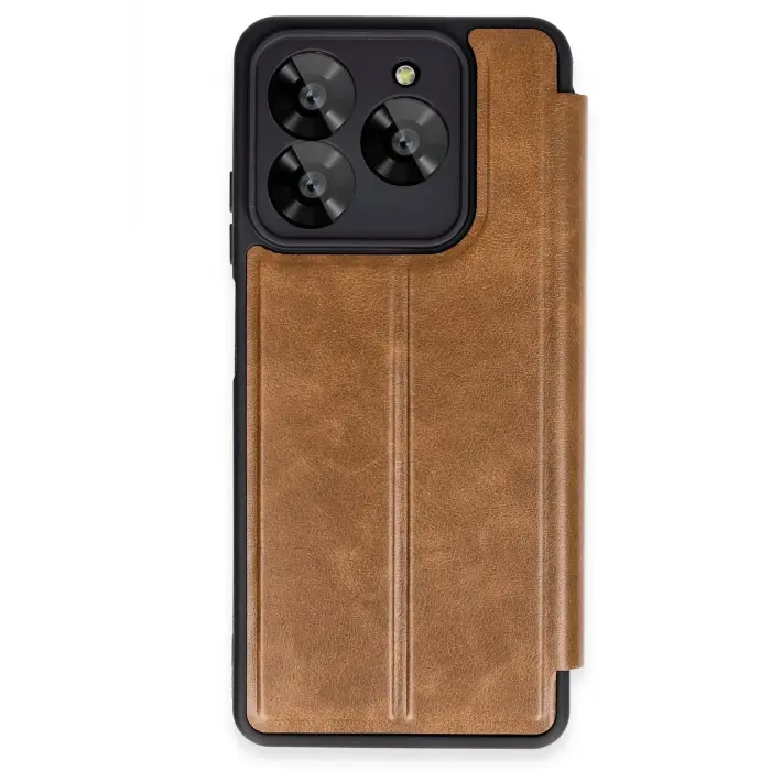 Lopard General Mobile Era 50 Kılıf Flip Cover - Taba
