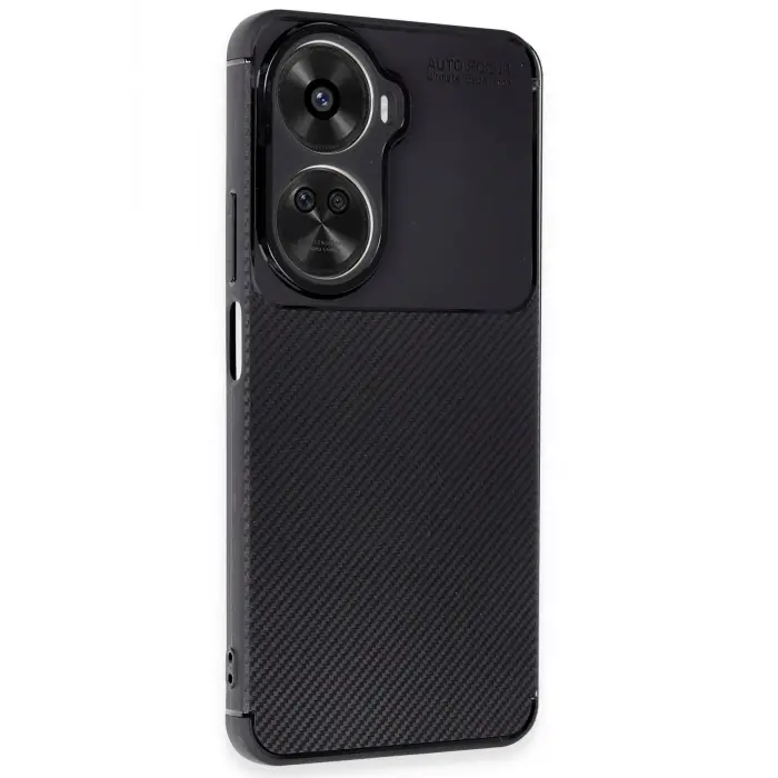 Lopard Huawei Nova 12 Se Kılıf Auto Focus Karbon Kapak - Siyah