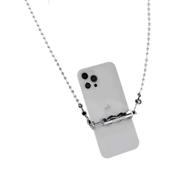 Lopard İP03 Cep Telefonu Boyun Askısı Metal Zincir