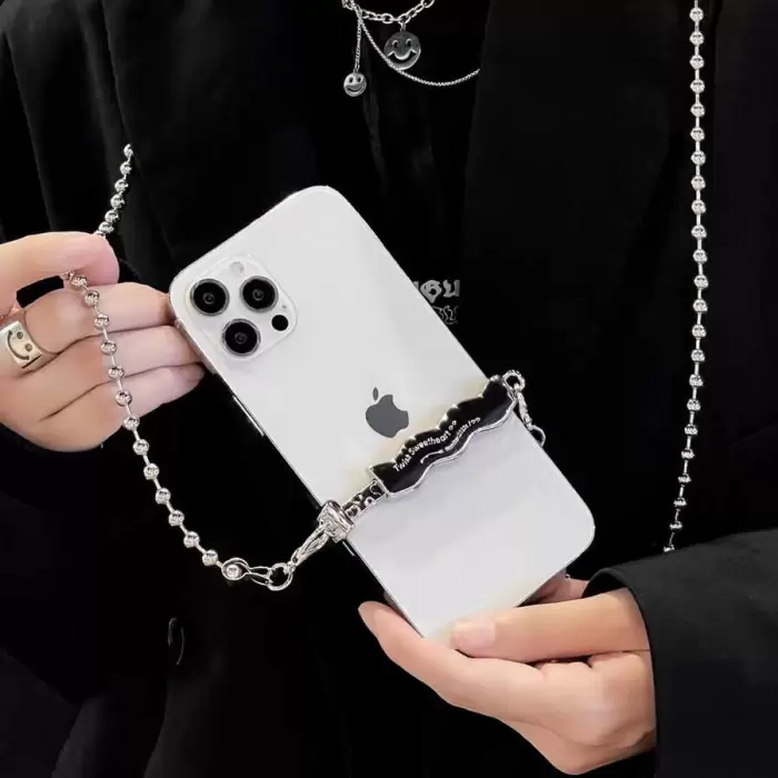 Lopard İP03 Cep Telefonu Boyun Askısı Metal Zincir