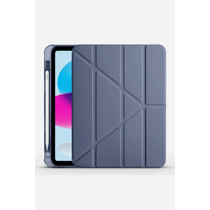 Lopard İpad 2022 10.9 (10.nesil) Kılıf Kalemlikli Mars Tablet Kılıfı - Lavender
