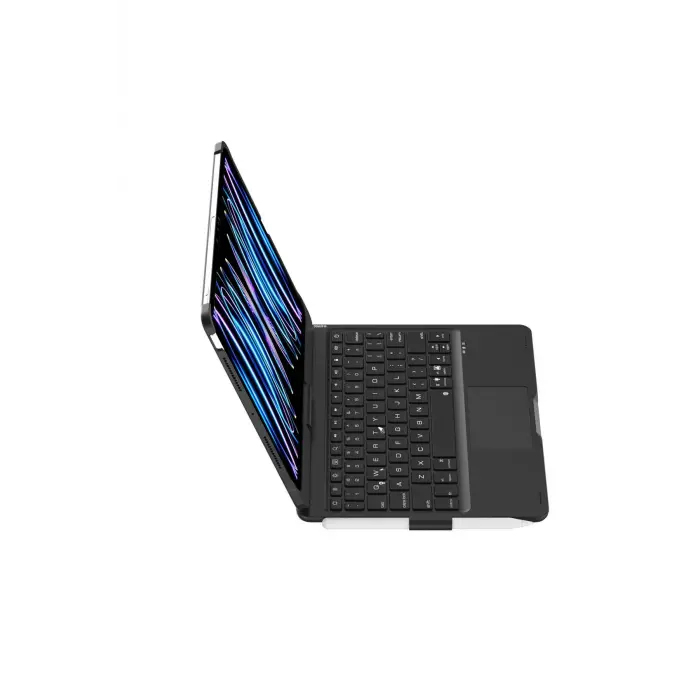 Lopard İpad Pro 11 (2024) F11 Ats Kılıf Magic Dönen Klavyeli Tablet Kılıf - Siyah