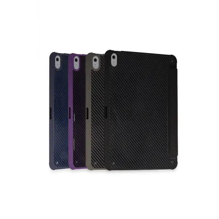 Lopard İpad Pro 11 (2024) Kılıf Color Karbon Tablet Kılıfı - Siyah
