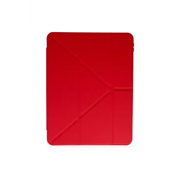 Lopard İpad Pro 11 (2024) Kılıf Kalemlikli Mars Tablet Kılıfı - Kırmızı