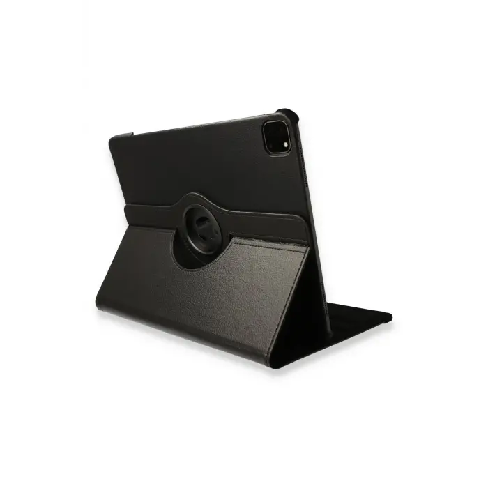 Lopard İpad Pro 12.9 (2021) Kılıf 360 Tablet Deri Kılıf - Siyah