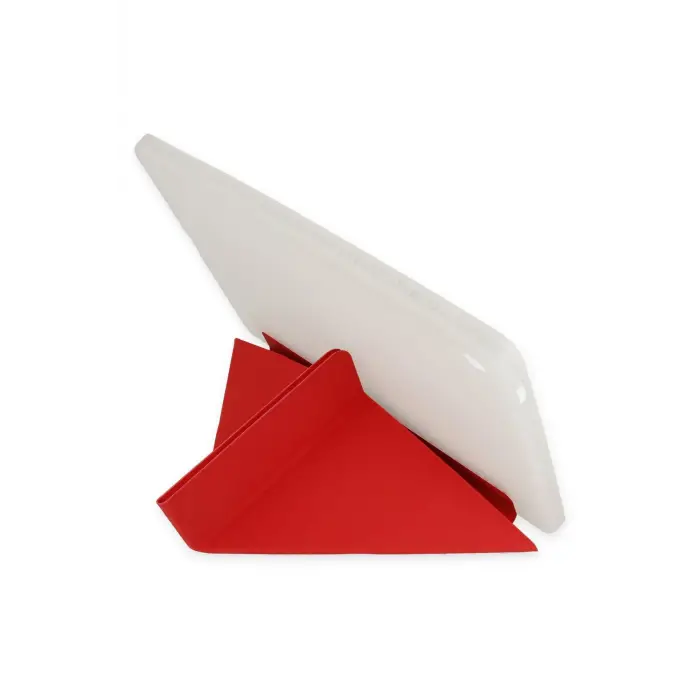 Lopard İpad Pro 12.9 (2021) Kılıf Kalemlikli Mars Tablet Kılıfı - Kırmızı