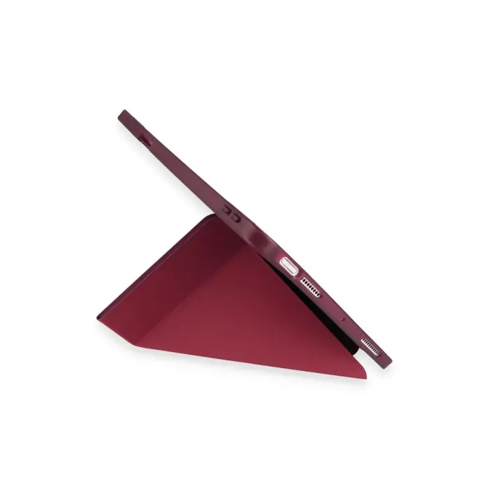 Lopard İpad Pro 12.9 (2021) Kılıf Kalemlikli Mars Tablet Kılıfı - Mürdüm