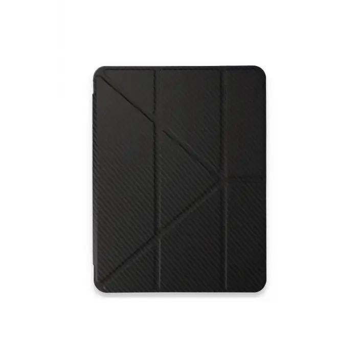 Lopard İpad Pro 13 (2024) Kılıf Color Karbon Tablet Kılıfı - Siyah