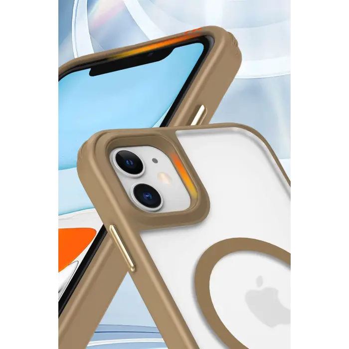 Lopard İphone 11 Kılıf Enka Magsafe Silikon Kılıf - Şeffaf