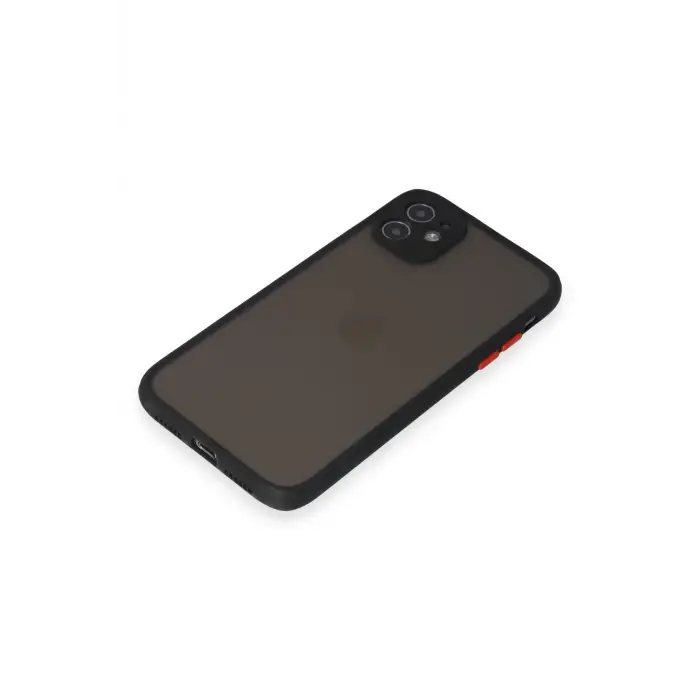 Lopard İphone 11 Kılıf Montreal Silikon Kapak - Siyah