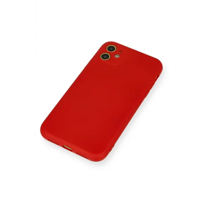Lopard İphone 11 Kılıf Nano İçi Kadife Silikon - Kırmızı
