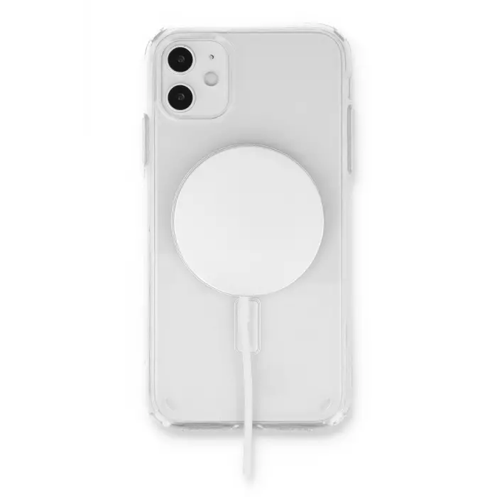 Lopard İphone 11 Kılıf Pc Real Magsafe Kapak - Şeffaf