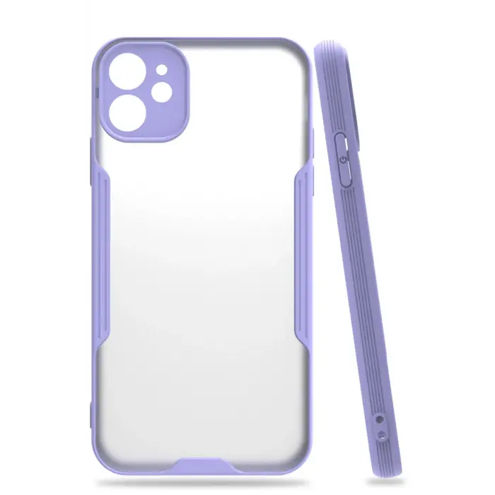 Lopard İphone 11 Kılıf Platin Silikon - Lila