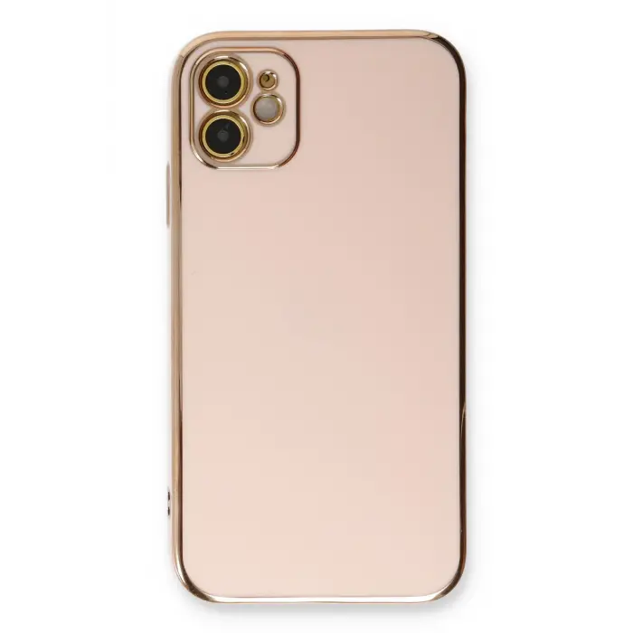 Lopard İphone 11 Kılıf Volet Silikon - Pembe
