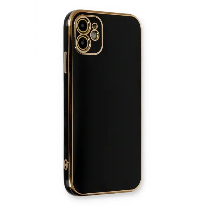 Lopard İphone 11 Kılıf Volet Silikon - Siyah