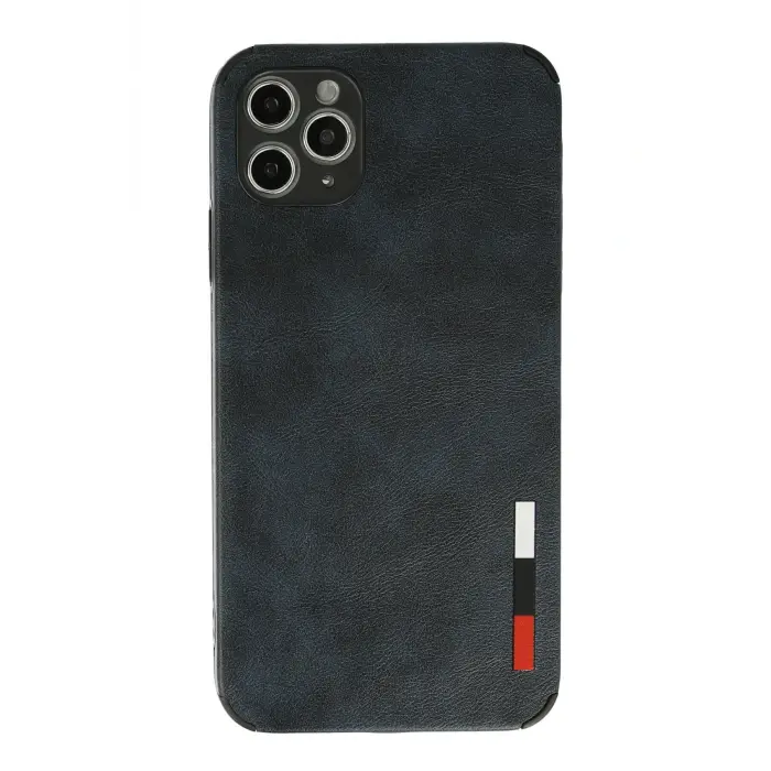 Lopard İphone 11 Pro Max Kılıf Loop Deri Silikon - Lacivert