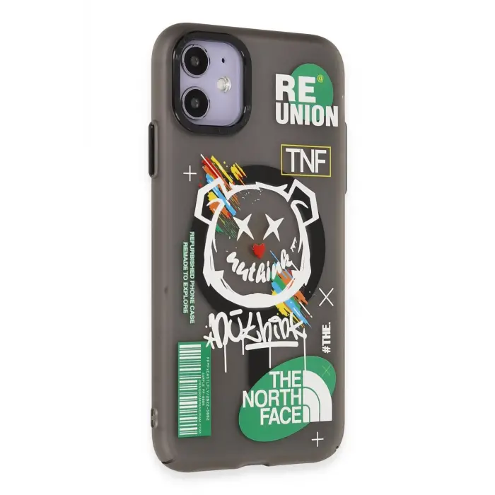 Lopard İphone 12 Kılıf Apollo Magneticsafe Desenli Kapak - Apollo Siyah - 2