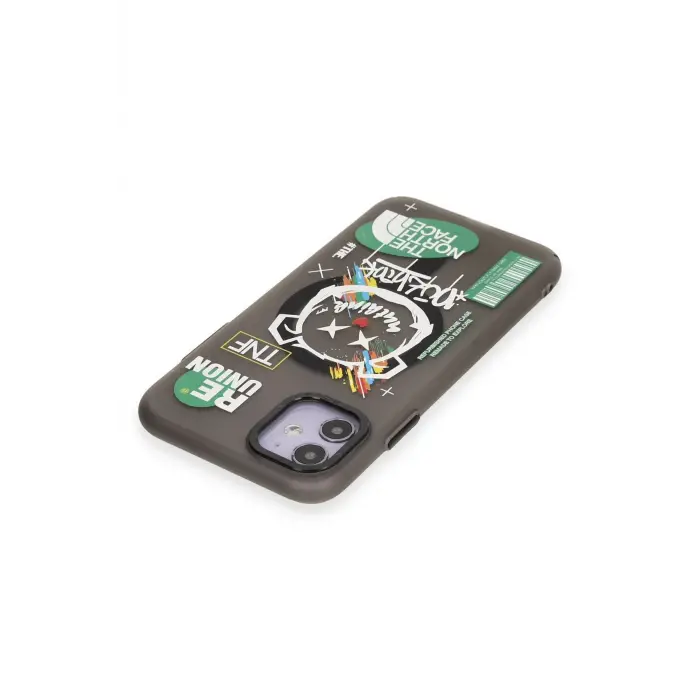 Lopard İphone 12 Kılıf Apollo Magneticsafe Desenli Kapak - Apollo Siyah - 2