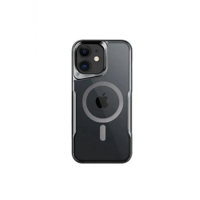 Lopard İphone 12 Kılıf Boyi Magsafe Silikon Kapak - Titan Gri