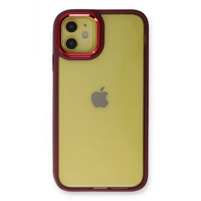 Lopard İphone 12 Kılıf Dora Kapak - Kırmızı