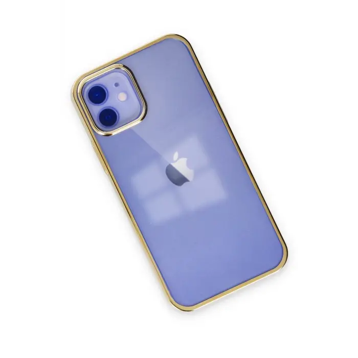 Lopard İphone 12 Kılıf Element Silikon - Gold
