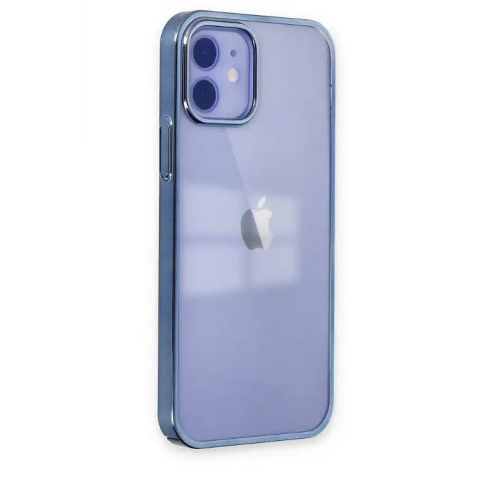 Lopard İphone 12 Kılıf Element Silikon - Mavi