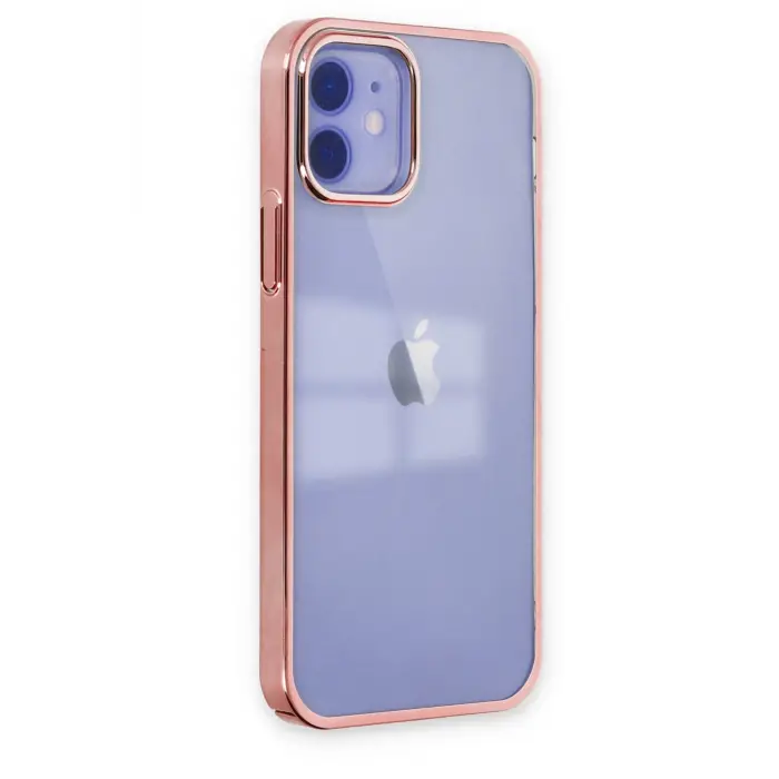 Lopard İphone 12 Kılıf Element Silikon - Pembe