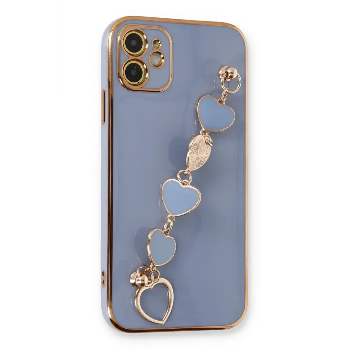 Lopard İphone 12 Kılıf Esila Silikon - Gri