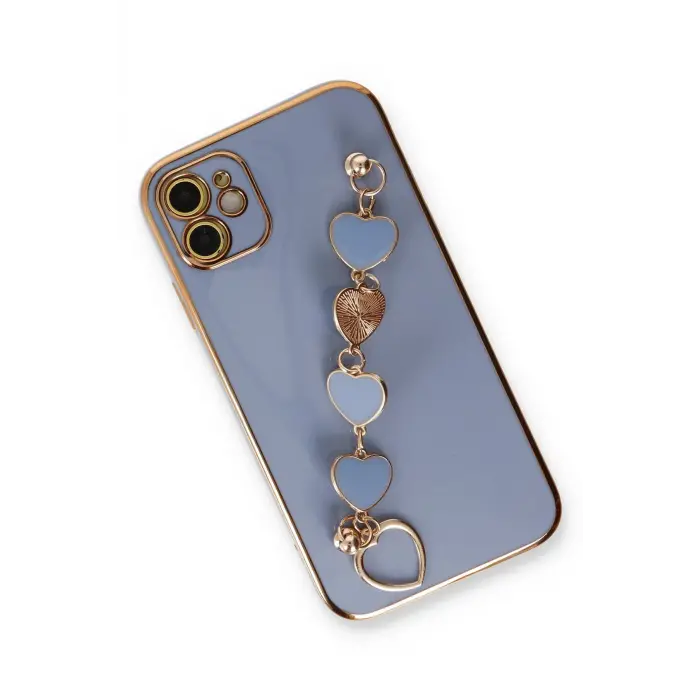 Lopard İphone 12 Kılıf Esila Silikon - Gri