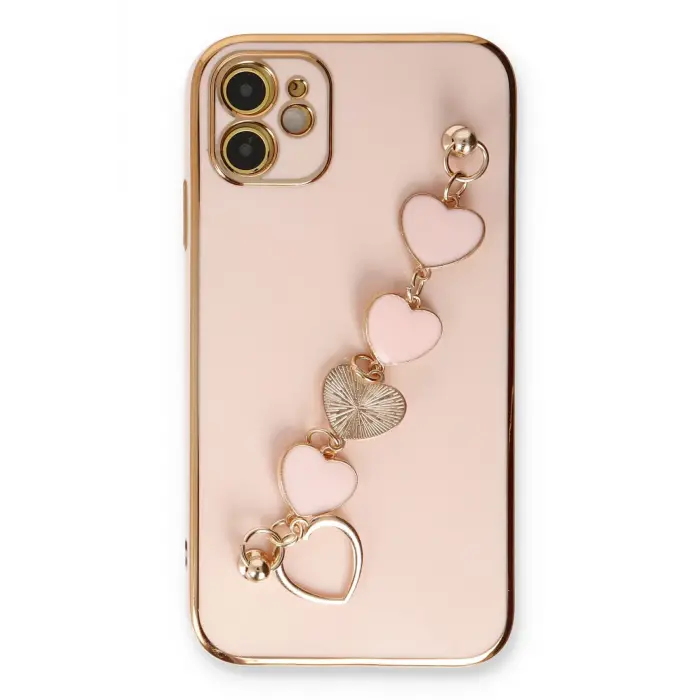 Lopard İphone 12 Kılıf Esila Silikon - Pudra