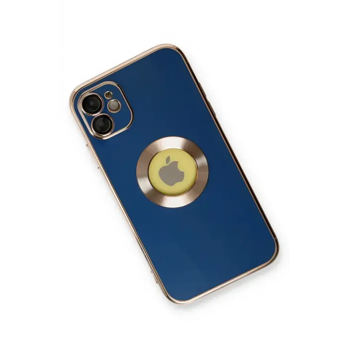 Lopard İphone 12 Kılıf Store Silikon - Mavi