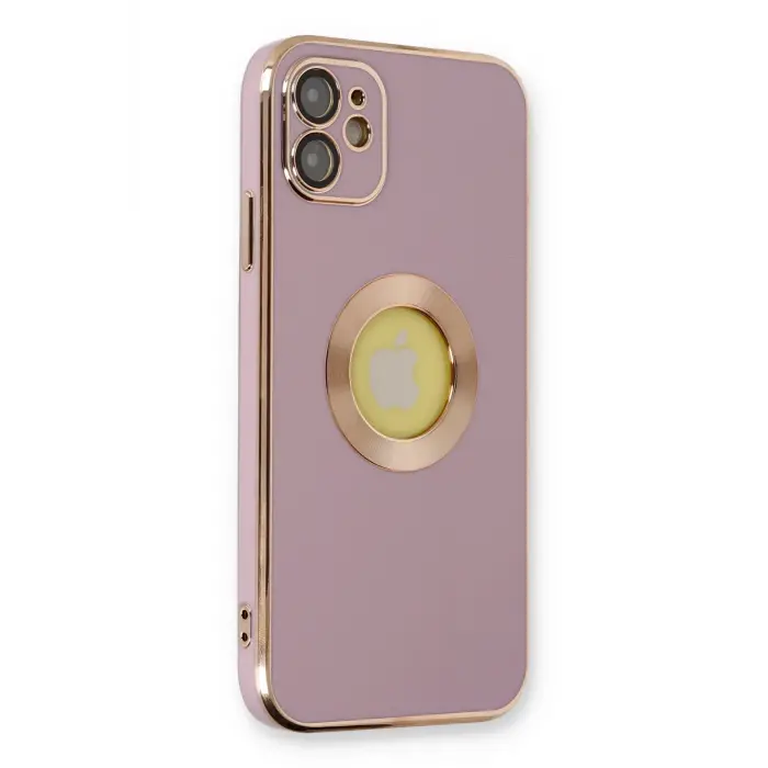 Lopard İphone 12 Kılıf Store Silikon - Mor