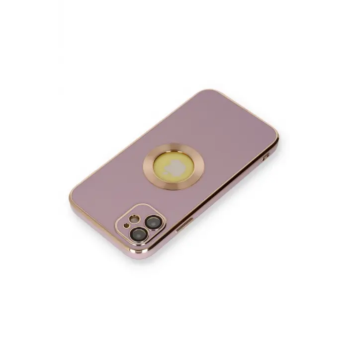 Lopard İphone 12 Kılıf Store Silikon - Mor