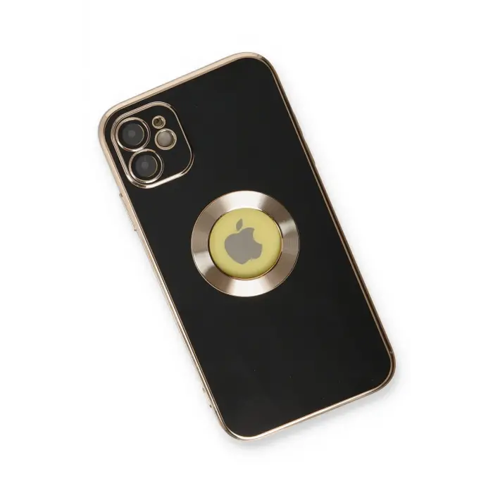 Lopard İphone 12 Kılıf Store Silikon - Siyah