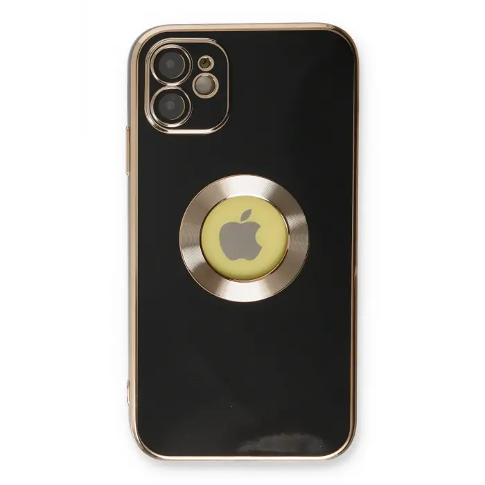 Lopard İphone 12 Kılıf Store Silikon - Siyah