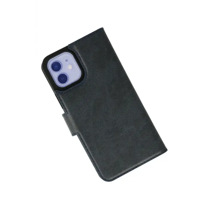 Lopard İphone 12 Kılıf Trend S Plus Kapaklı Kılıf - Lacivert