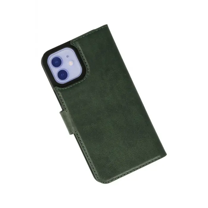 Lopard İphone 12 Kılıf Trend S Plus Kapaklı Kılıf - Yeşil