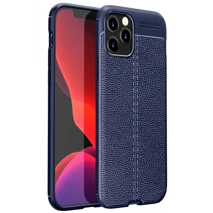 Lopard İphone 12 Pro Kılıf Auto Focus Kapak - Lacivert