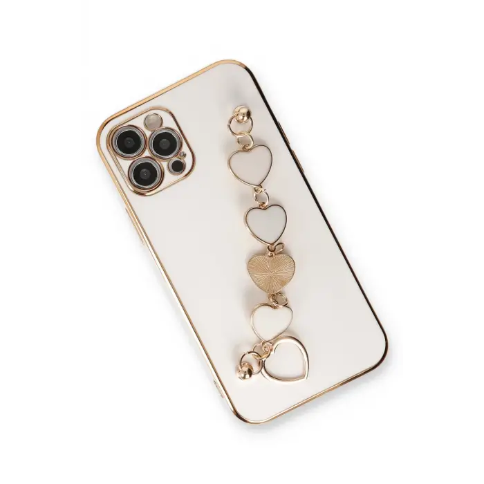 Lopard İphone 12 Pro Kılıf Esila Silikon - Beyaz