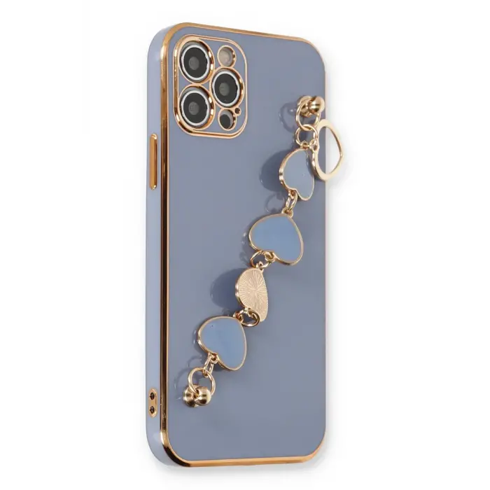 Lopard İphone 12 Pro Kılıf Esila Silikon - Gri