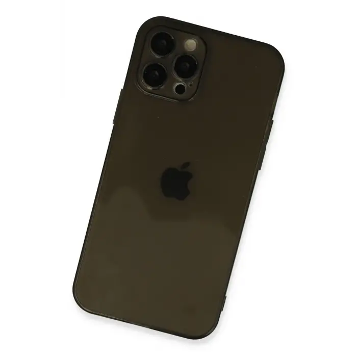 Lopard İphone 12 Pro Kılıf Fly Lens Silikon - Siyah