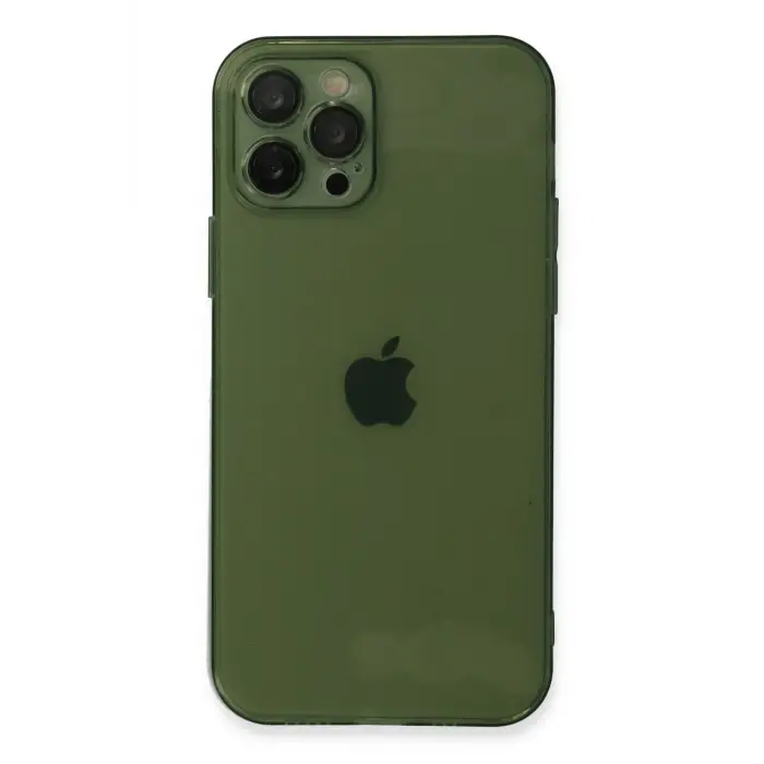 Lopard İphone 12 Pro Kılıf Fly Lens Silikon - Yeşil