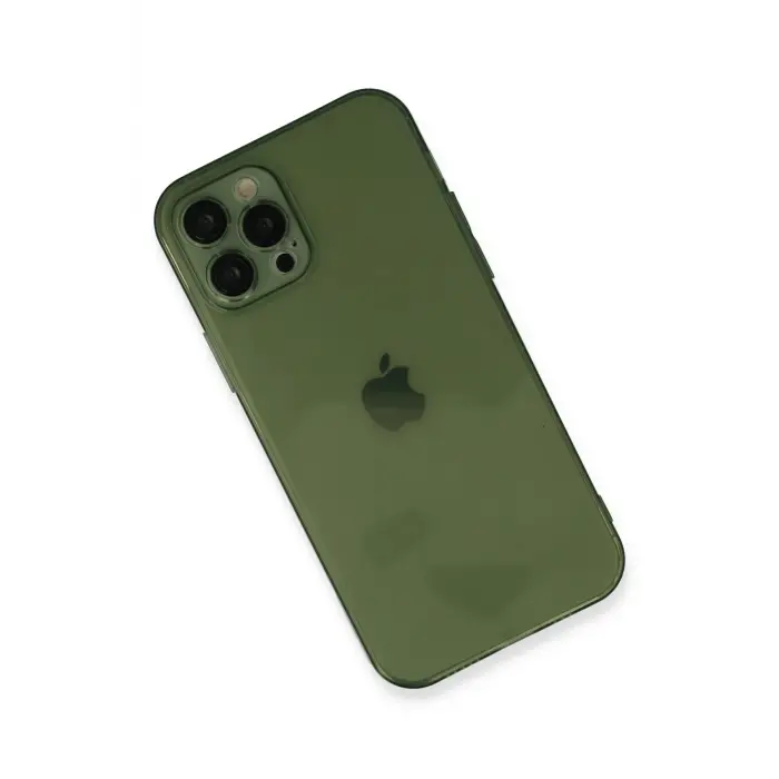 Lopard İphone 12 Pro Kılıf Fly Lens Silikon - Yeşil