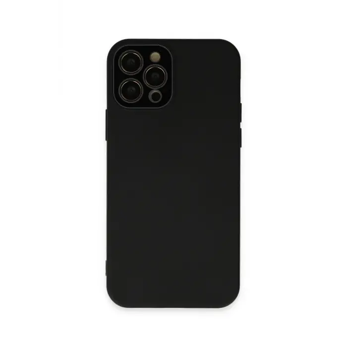 Lopard İphone 12 Pro Kılıf Lansman Glass Kapak - Siyah