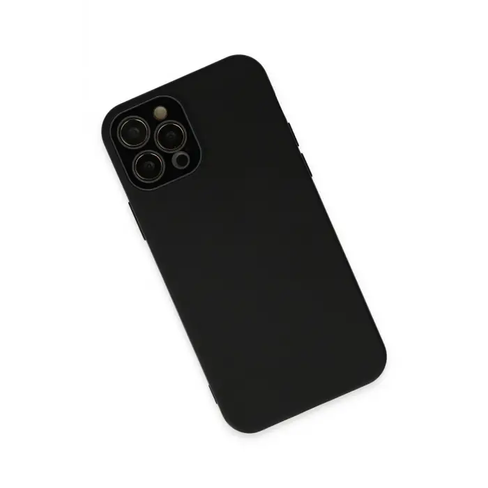 Lopard İphone 12 Pro Kılıf Lansman Glass Kapak - Siyah