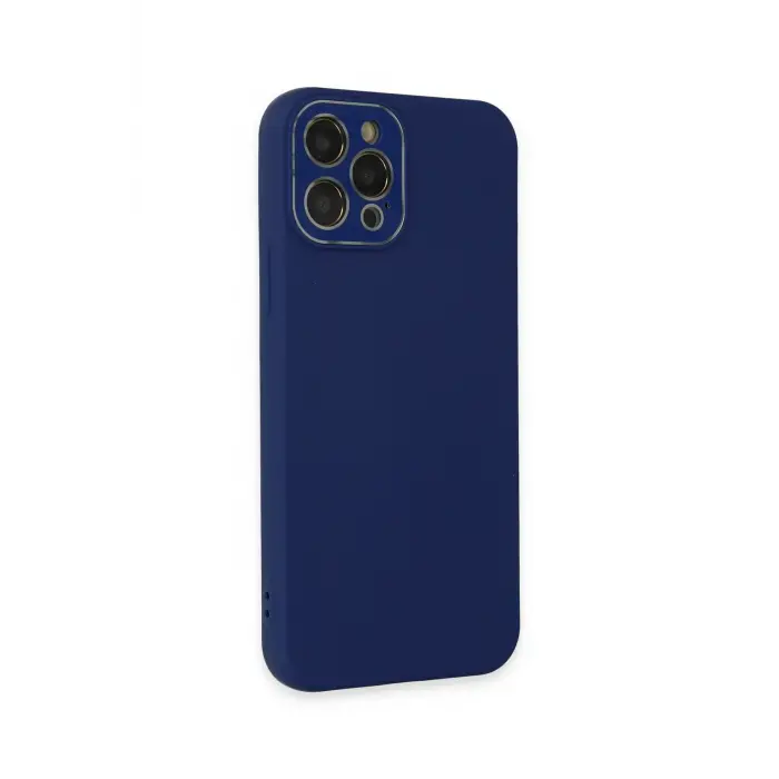 Lopard İphone 12 Pro Kılıf Lansman Glass Kapak - Sky Blue