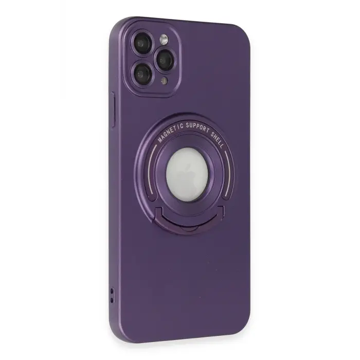 Lopard İphone 12 Pro Kılıf Lukka Magneticsafe Kapak - Derin Mor